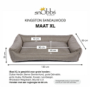 snObbs Orthopedische Hondenmand Kingston Sandalwood