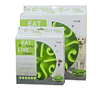 Eat Slow Live Longer voerbak Original green