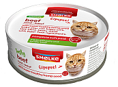 Smølke kattenvoer Soft Paté Beef 80 gr