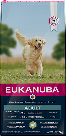 Eukanuba Hondenvoer Adult L/XL Lamb & Rice 12 kg