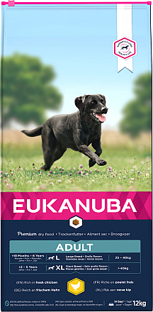 Eukanuba Hondenvoer Adult L/XL Chicken<br> 12 kg