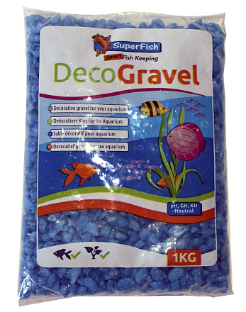 SuperFish Deco grind neon blauw 1 kg