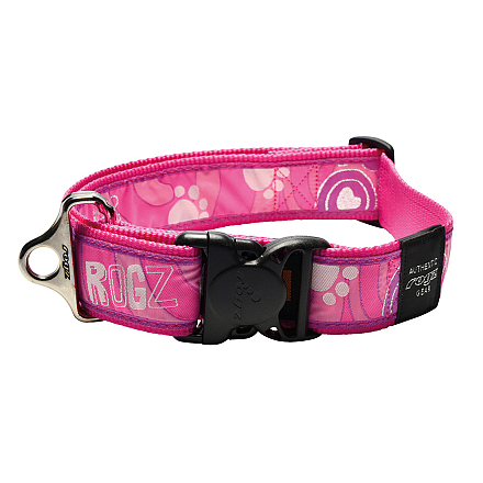 Rogz Halsband Fancy Dress Pink Paw