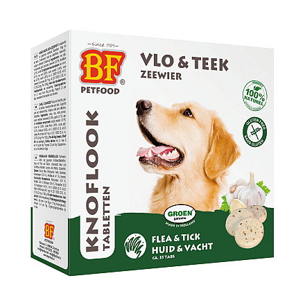 BF Petfood Knoflook Tabletten Zeewier Vlo en Teek  55 st