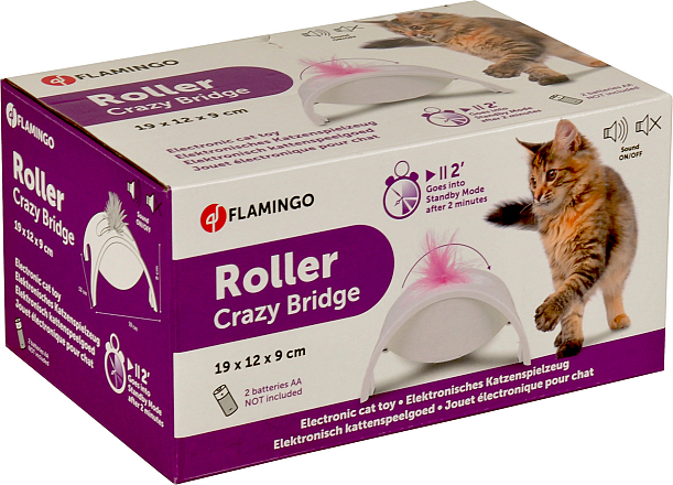 Flamingo kattenspeelgoed Roller Crazy Bridge